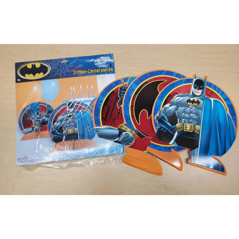 Superhero Party in a Box! Costume Plates Table Settings Batman Superman